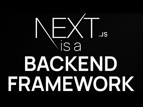 Next.js is a backend framework